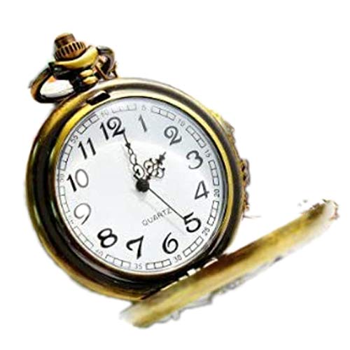 アンティーク風 石英 クォーツ懐中時計 ペンダントウォッチ ポケットウォッチ Retro